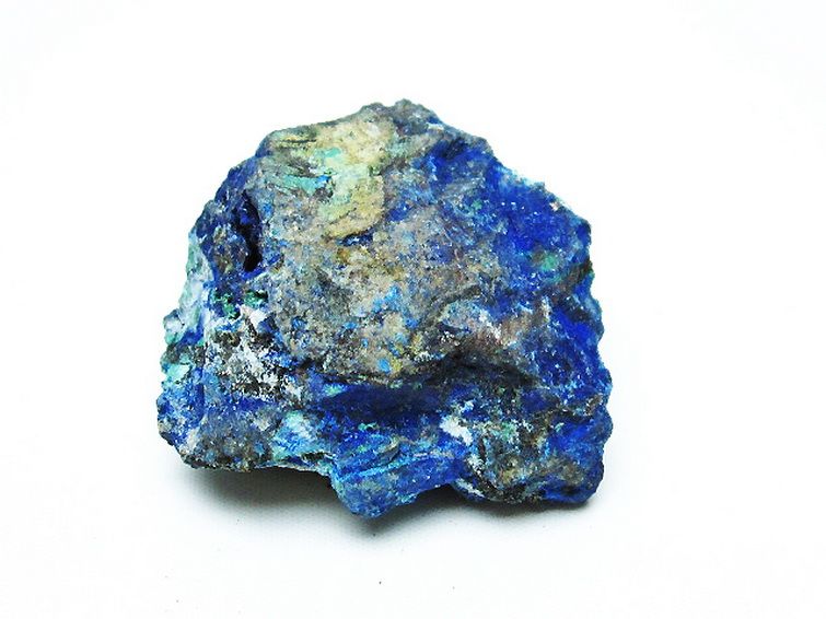 アズライト 藍銅鉱 ブルーマラカイト 原石[T485-3189] 3枚目