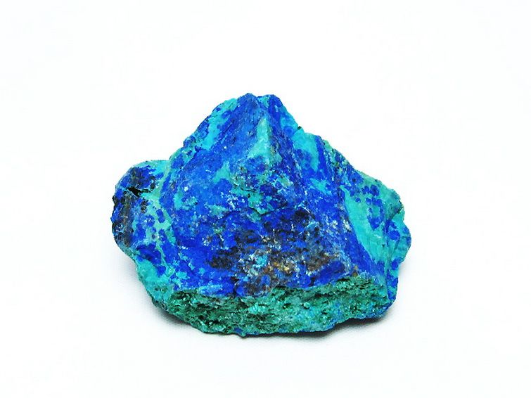 アズライト 藍銅鉱 ブルーマラカイト 原石[t485-3202]