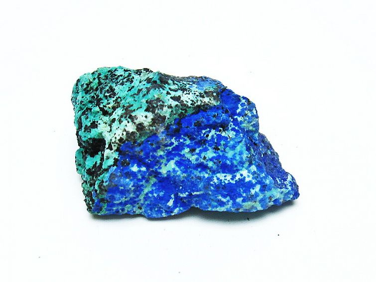 アズライト 藍銅鉱 ブルーマラカイト  原石[T485-3207] 1枚目