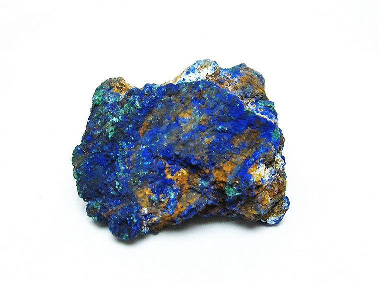 アズライト 藍銅鉱 ブルーマラカイト 原石[T485-3214] 2枚目