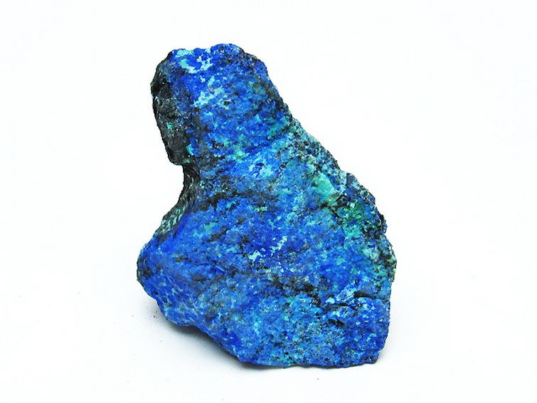 アズライト 藍銅鉱 ブルーマラカイト 原石[T485-3223] 3枚目