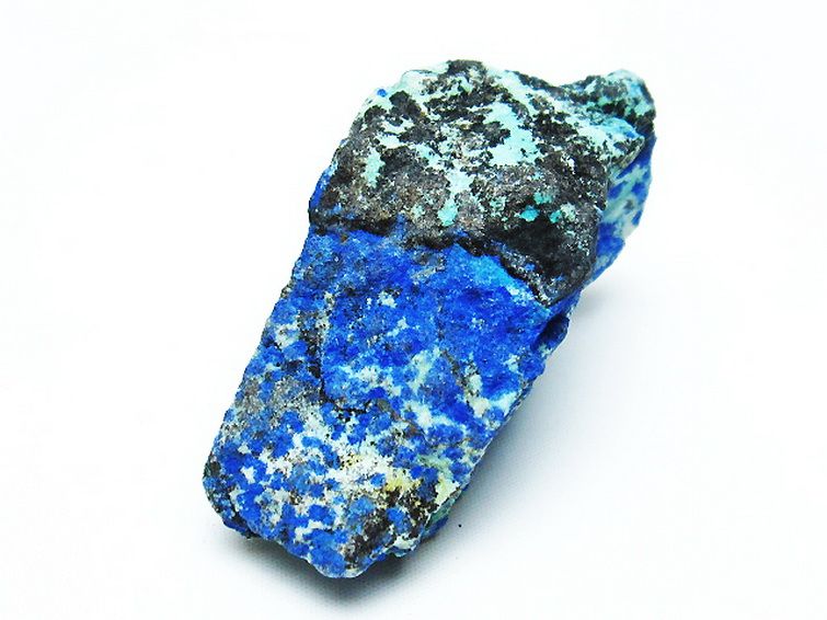 アズライト 藍銅鉱 ブルーマラカイト 原石[T485-3225] 2枚目
