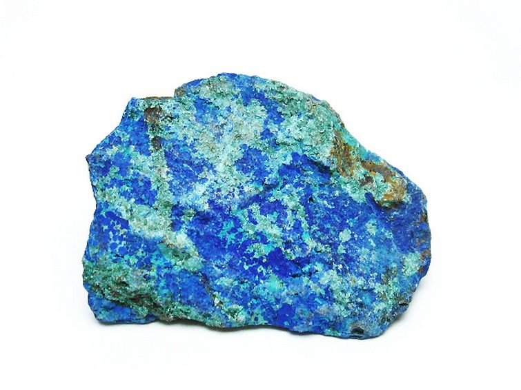 アズライト 藍銅鉱 ブルーマラカイト 原石[T485-3230] 1枚目