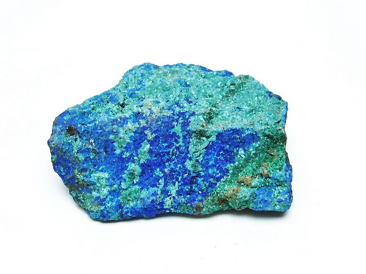 アズライト 藍銅鉱 ブルーマラカイト 原石[T485-3230] 2枚目