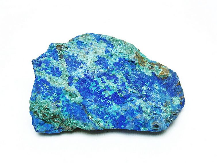 アズライト 藍銅鉱 ブルーマラカイト 原石[T485-3230] 3枚目