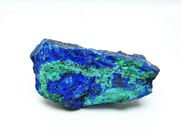 アズライト 藍銅鉱 ブルーマラカイト 原石[T485-3233] 2枚目