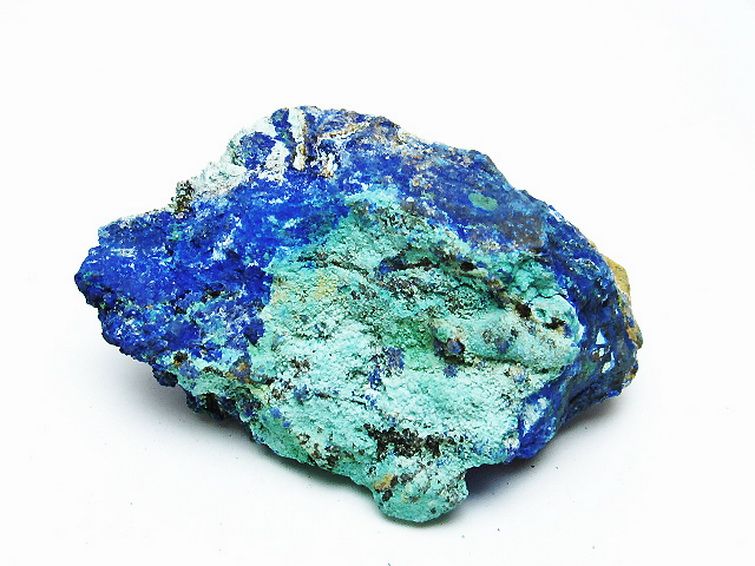 アズライト 藍銅鉱 ブルーマラカイト 原石[T485-3236] 3枚目