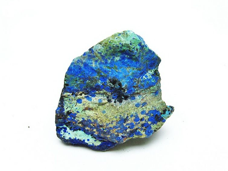 アズライト 藍銅鉱 ブルーマラカイト  原石[T485-3272] 1枚目