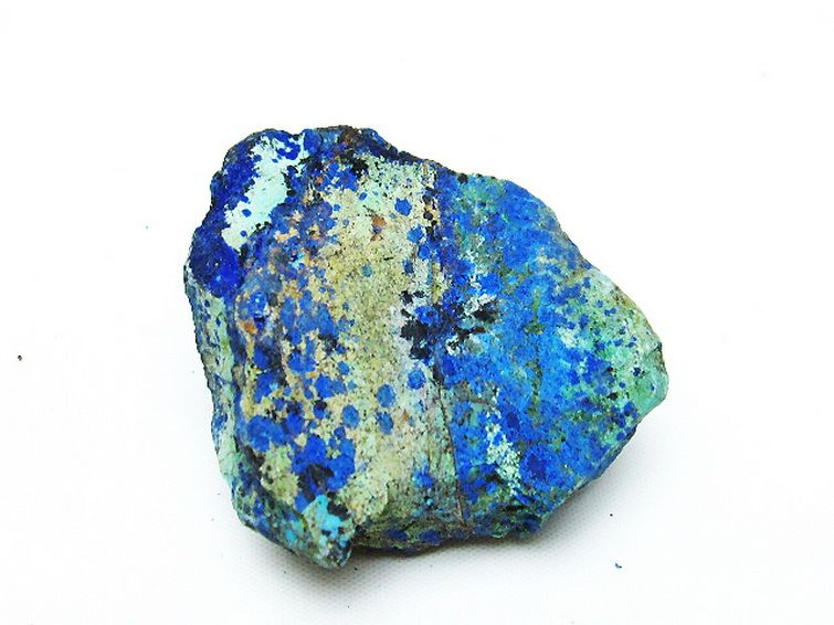 アズライト 藍銅鉱 ブルーマラカイト  原石[T485-3272] 3枚目