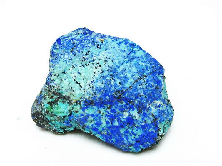 アズライト 藍銅鉱 ブルーマラカイト 原石[T485-3306] 3枚目