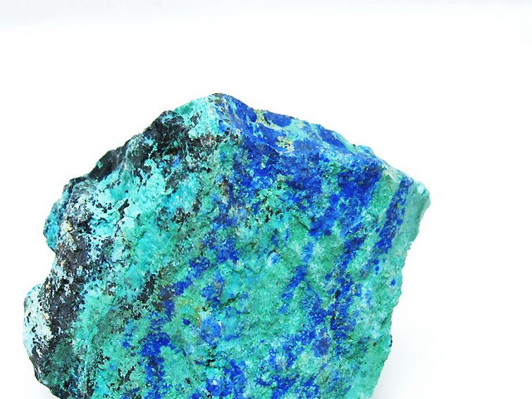 アズライト 藍銅鉱 ブルーマラカイト 原石[T485-3328] 2枚目