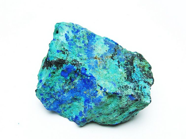アズライト 藍銅鉱 ブルーマラカイト 原石[T485-3328] 3枚目