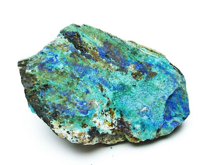アズライト 藍銅鉱 ブルーマラカイト 原石[T485-3329] 3枚目
