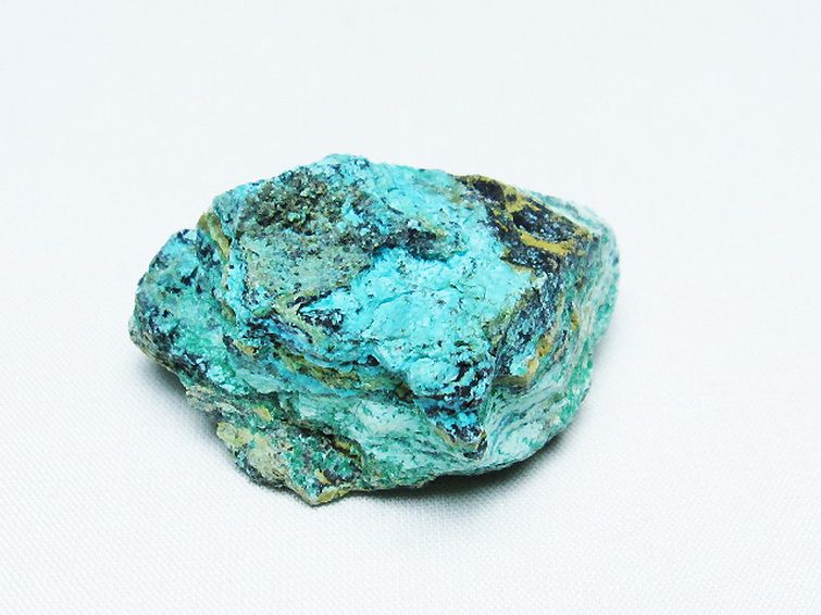 アズライト 藍銅鉱 ブルーマラカイト 原石[T485-3363] 2枚目