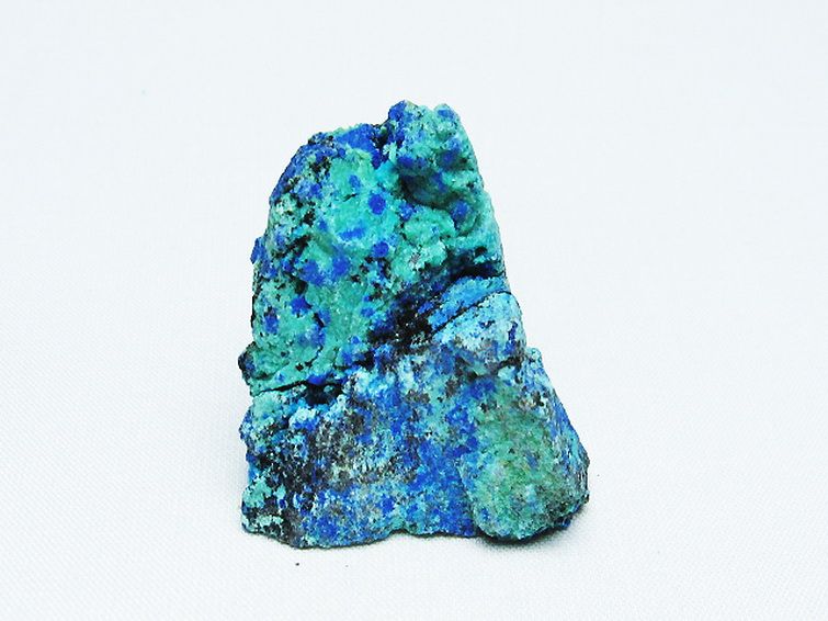 アズライト 藍銅鉱 ブルーマラカイト 原石[T485-3367] 1枚目