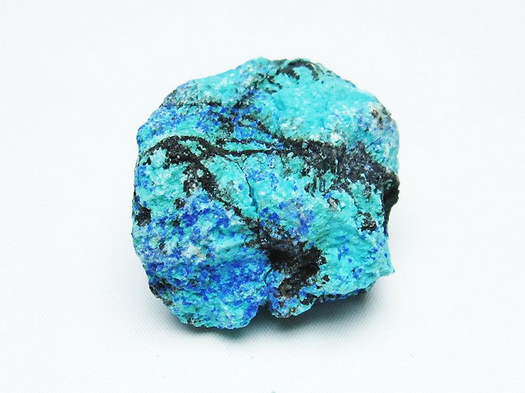 アズライト 藍銅鉱 ブルーマラカイト 原石[T485-3373] 3枚目