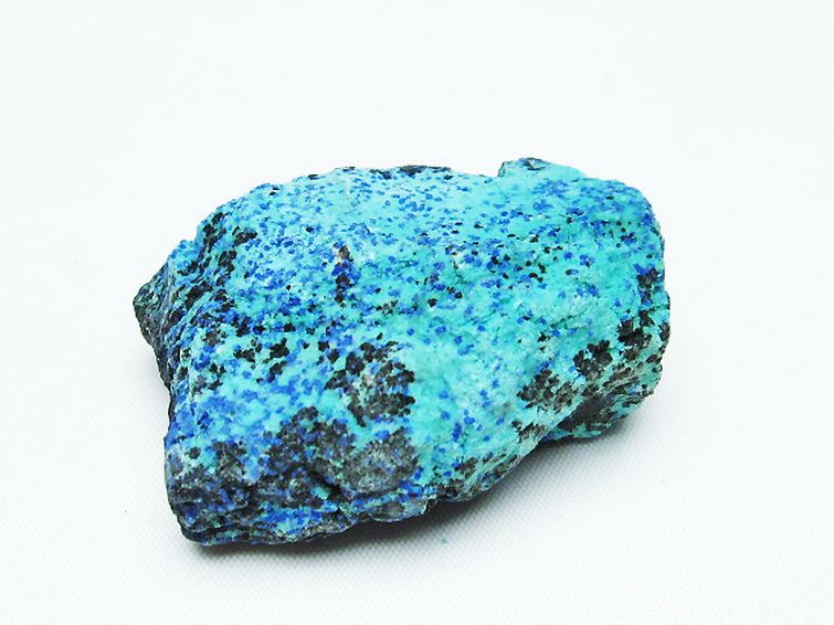 アズライト 藍銅鉱 ブルーマラカイト 原石[T485-3374] 3枚目
