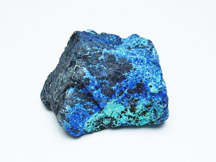 アズライト 藍銅鉱 ブルーマラカイト 原石[T485-3425] 3枚目
