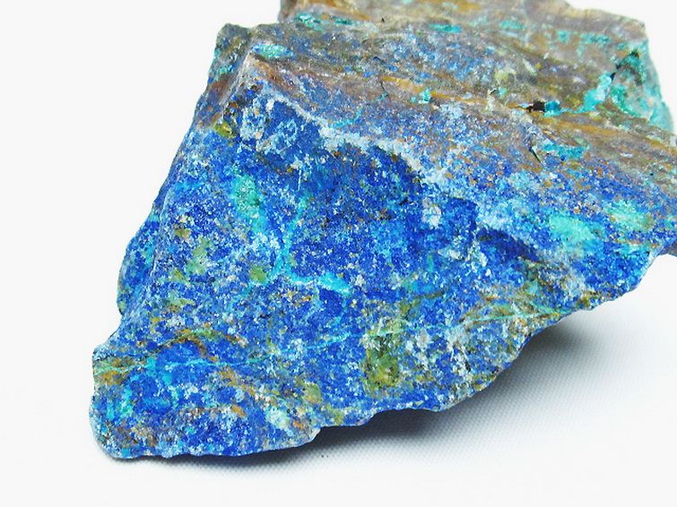 アズライト 藍銅鉱 ブルーマラカイト 原石[T485-3493] 2枚目