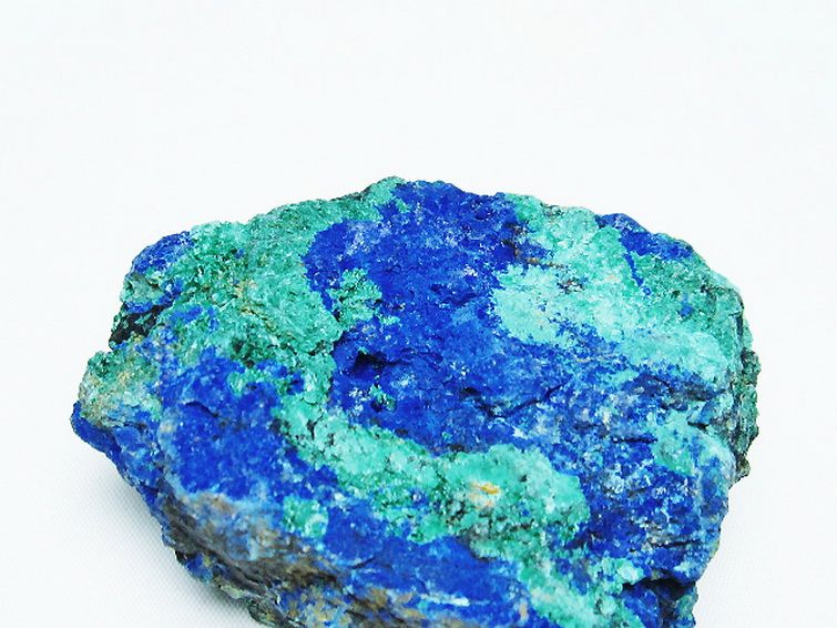 アズライト 藍銅鉱 ブルーマラカイト 原石[T485-3495] 2枚目