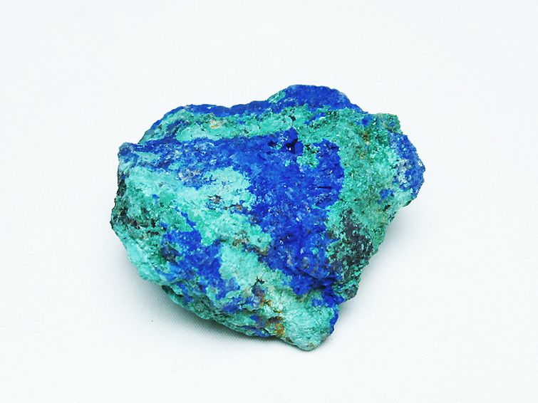 アズライト 藍銅鉱 ブルーマラカイト 原石[T485-3495] 3枚目