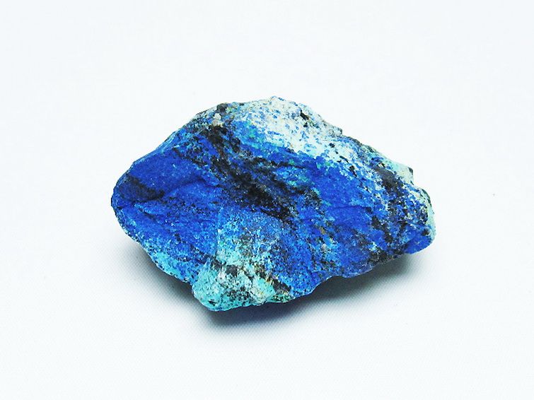 アズライト 藍銅鉱 ブルーマラカイト 原石[T485-3504] 1枚目