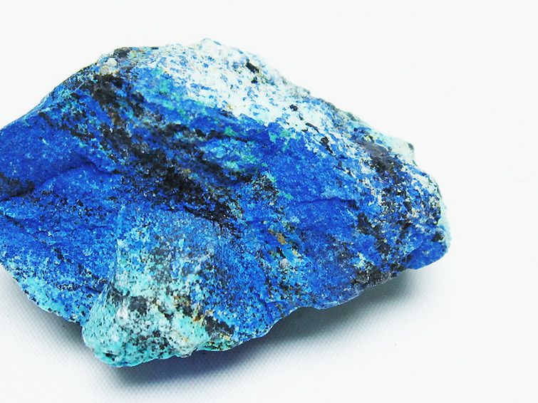 アズライト 藍銅鉱 ブルーマラカイト 原石[T485-3504] 2枚目