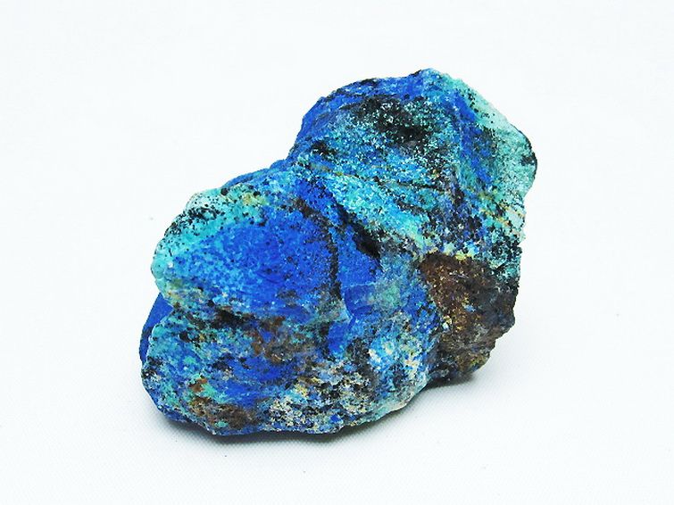 アズライト 藍銅鉱 ブルーマラカイト 原石[T485-3504] 3枚目