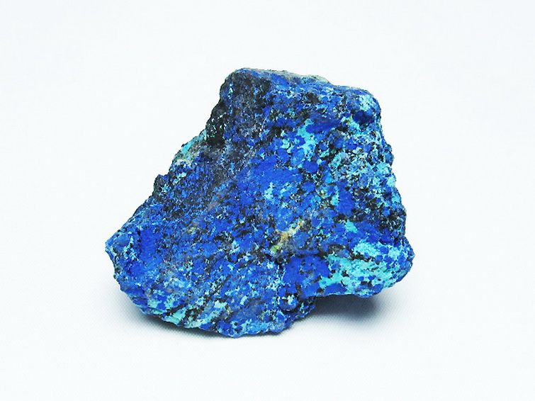 アズライト 藍銅鉱 ブルーマラカイト 原石[T485-3537] 1枚目