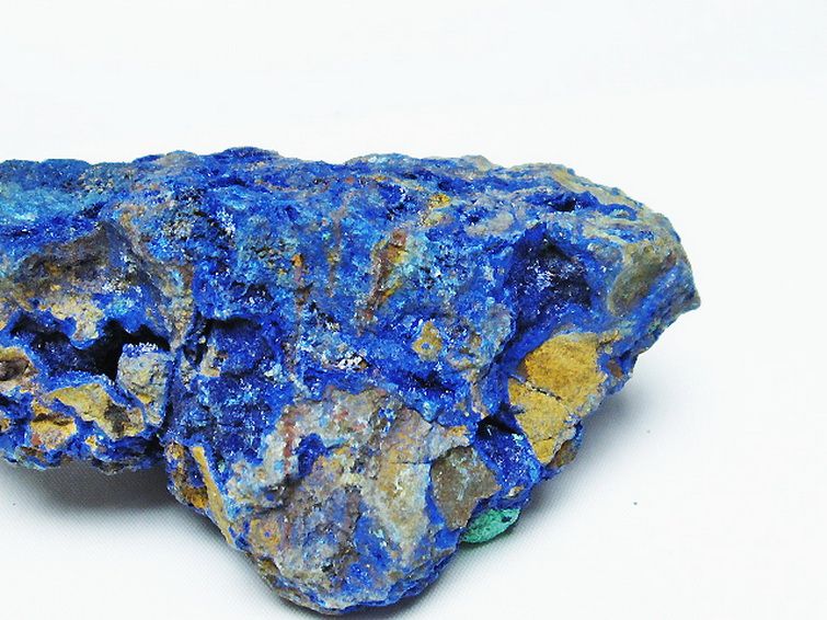 アズライト 藍銅鉱 ブルーマラカイト 原石[T485-3548] 3枚目