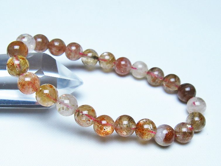 アフリカンストロベリークォーツ ブレスレット 8mm [t489-1607] 1枚目