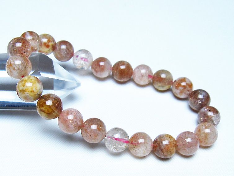 アフリカンストロベリークォーツ ブレスレット 9mm [t489-1610] 1枚目