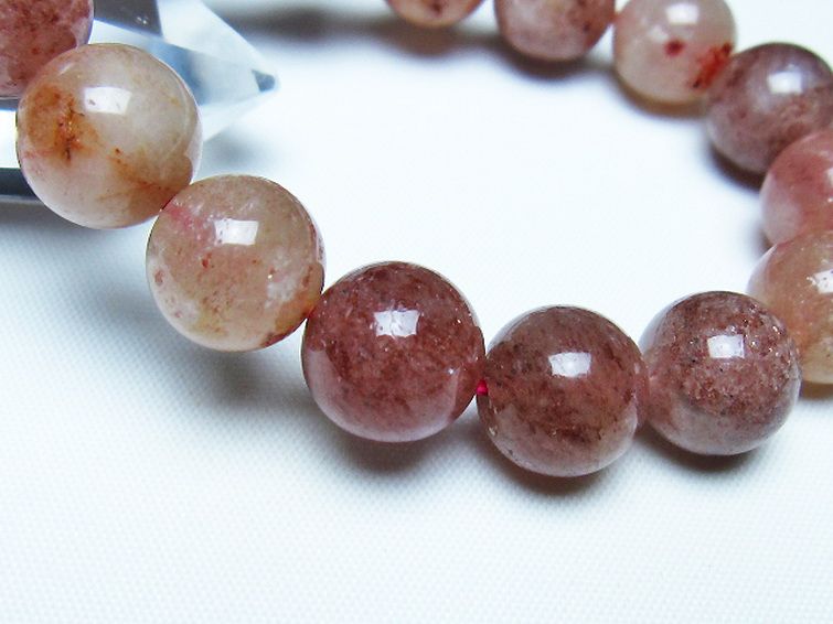 アフリカンストロベリークォーツ ブレスレット 12mm [t489-1622] 3枚目