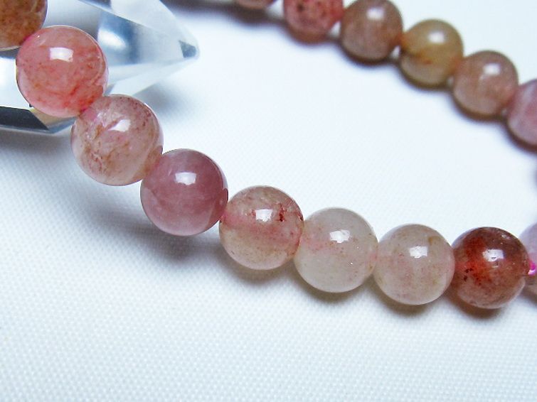 アフリカンストロベリークォーツ ブレスレット 8mm [t489-1631] 3枚目