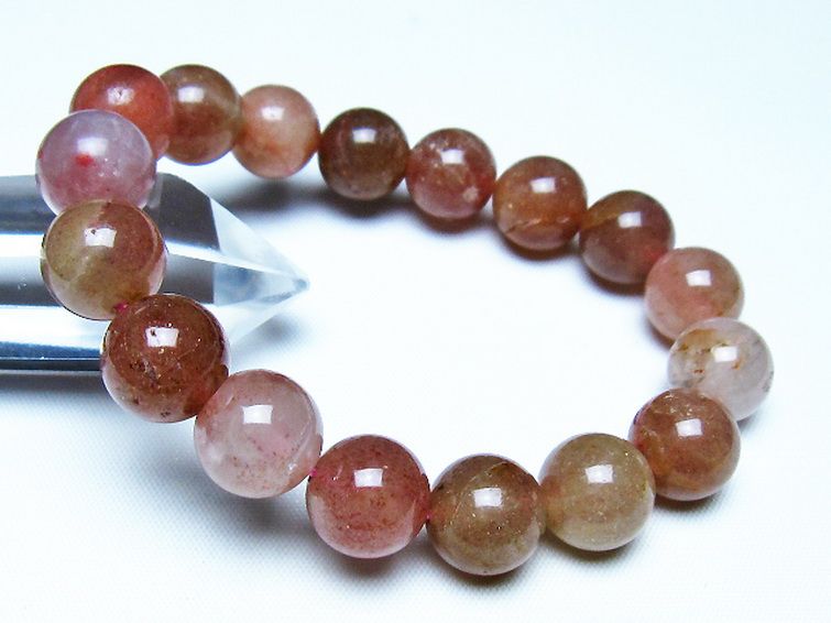アフリカンストロベリークォーツ ブレスレット 12mm [t489-1655] 1枚目