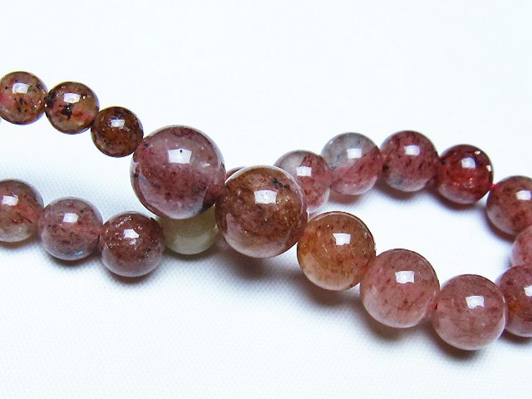 アフリカンストロベリークォーツ ブレスレット 6mm [t489-1661] 2枚目