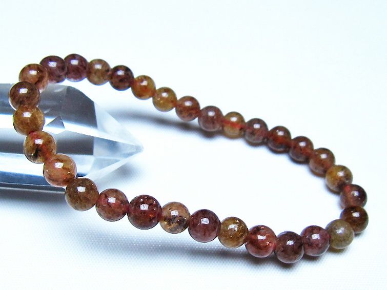 アフリカンストロベリークォーツ ブレスレット 6mm [t489-1664] 1枚目