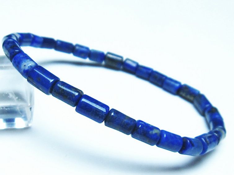 ラピスラズリ ブレスレット 4mm [t490-2229] 1枚目