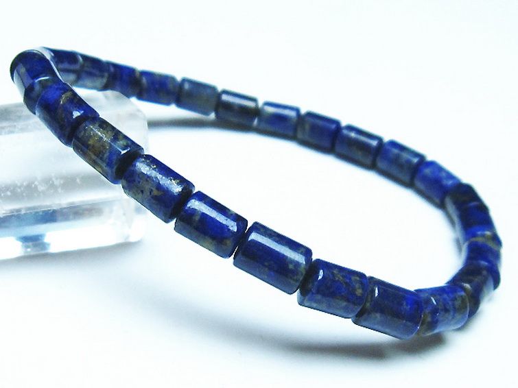 ラピスラズリ ブレスレット 5mm [t490-2272] 1枚目