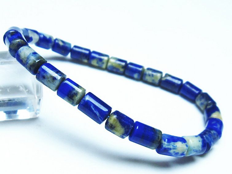 ラピスラズリ ブレスレット 5mm [t490-2285] 1枚目