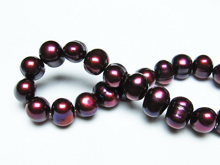 真珠 パール ミックスビーズ ブレスレット 10mm [T491-1382] 2枚目