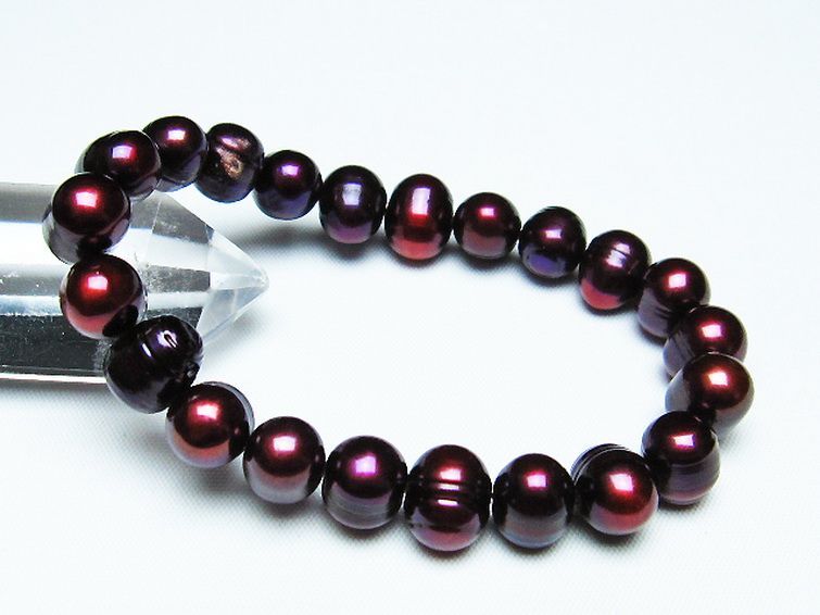 真珠 パール ミックスビーズ ブレスレット 11mm [T491-1390] 1枚目