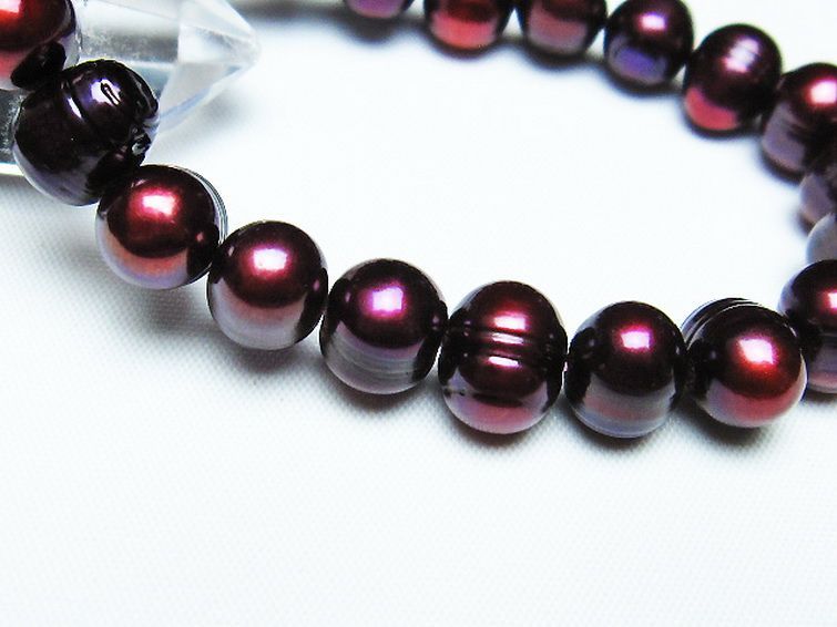 真珠 パール ミックスビーズ ブレスレット 11mm [T491-1390] 3枚目