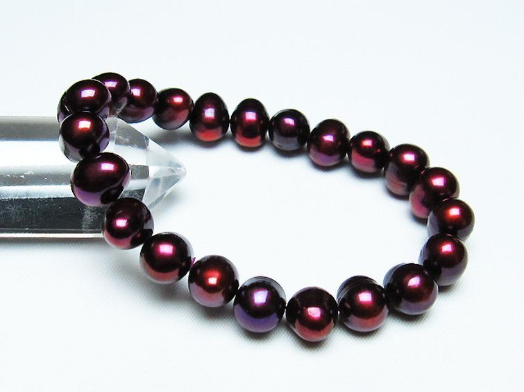 真珠 パール ミックスビーズ ブレスレット 11mm [T491-1399] 1枚目