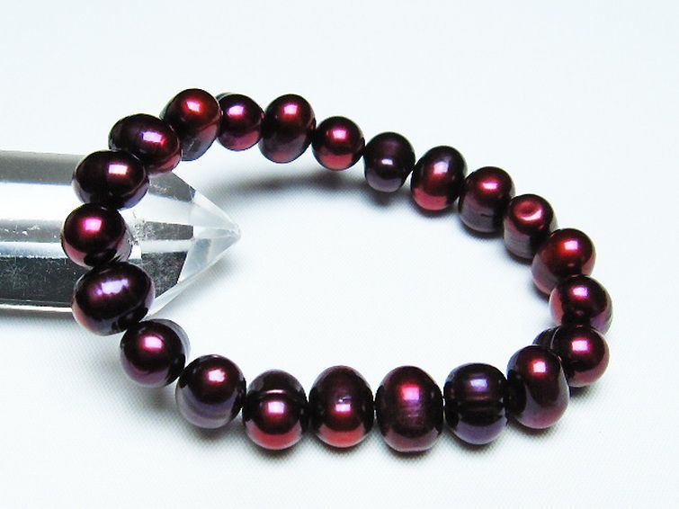 真珠 パール ミックスビーズ ブレスレット 12mm [T491-1410] 1枚目