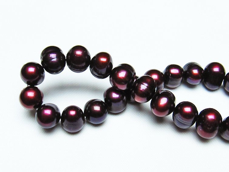 真珠 パール ミックスビーズ ブレスレット 10mm [T491-1414] 2枚目