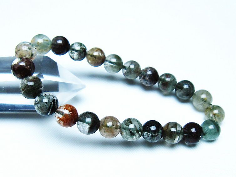 グリーンファントム ブレスレット 8mm [t493-6241] 1枚目