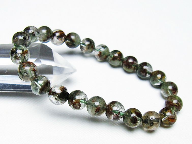 グリーンファントム ブレスレット 8mm [t493-6399] 1枚目