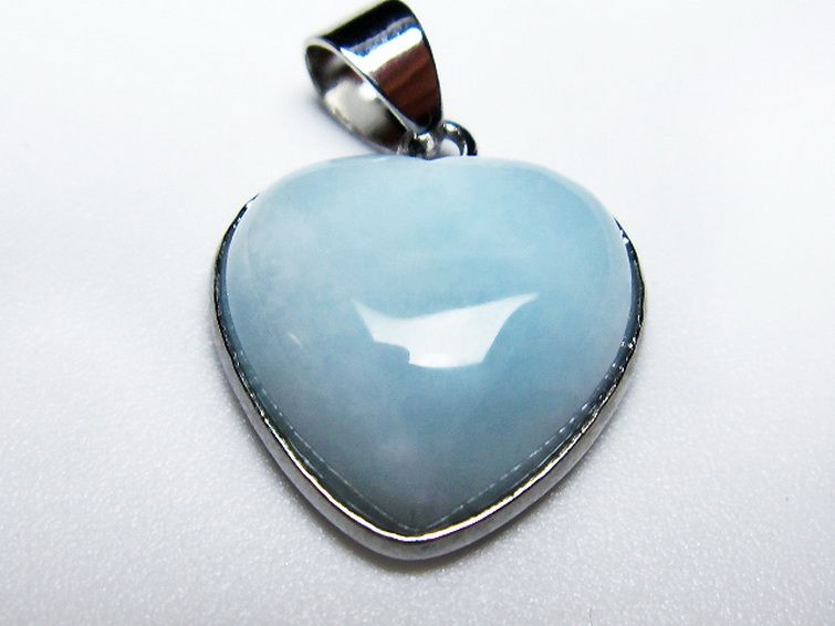 ラリマーハート ペンダント [T495-3997] 3枚目