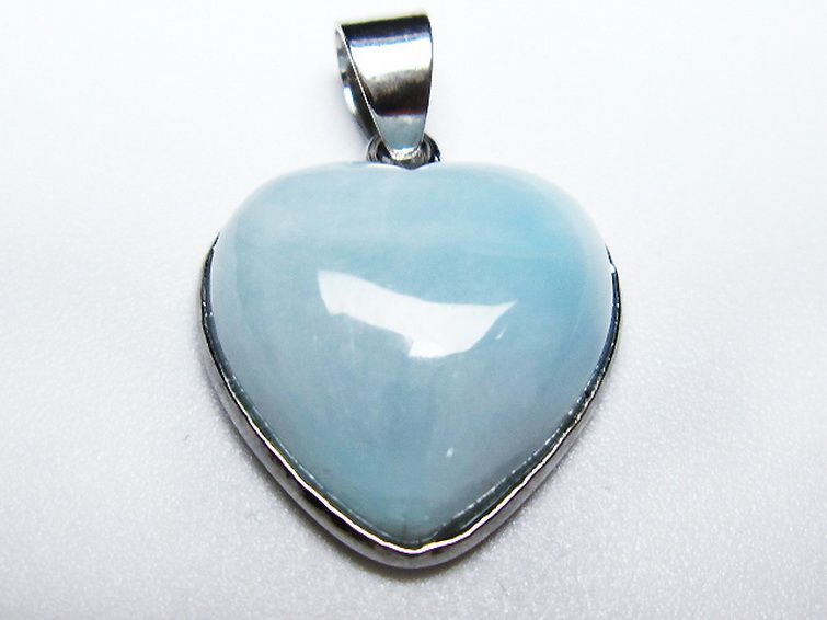 ラリマーハート ペンダント [T495-4032] 3枚目